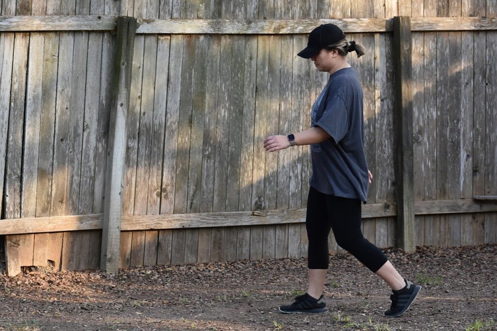 woman walking in nature thinking about micro poetry