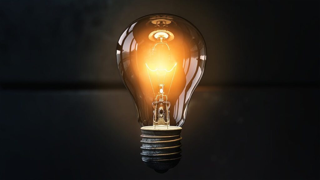 lightbulb to symbolise creative writing ideas